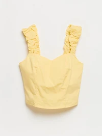 Poplin Tank Blouse Pale Banana