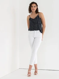 Ruffle Cami Blouse Salute Dot Print