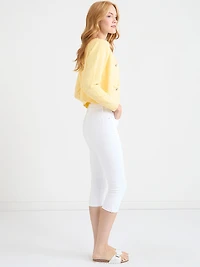 Skylar Skinny Capris Jeans White