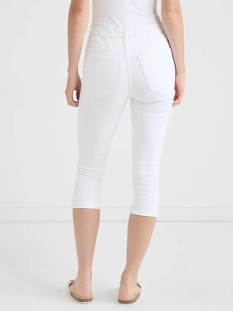 Skylar Skinny Capris Jeans White