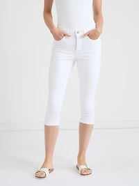 Skylar Skinny Capris Jeans White