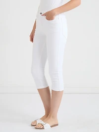 Skylar Skinny Capris Jeans White