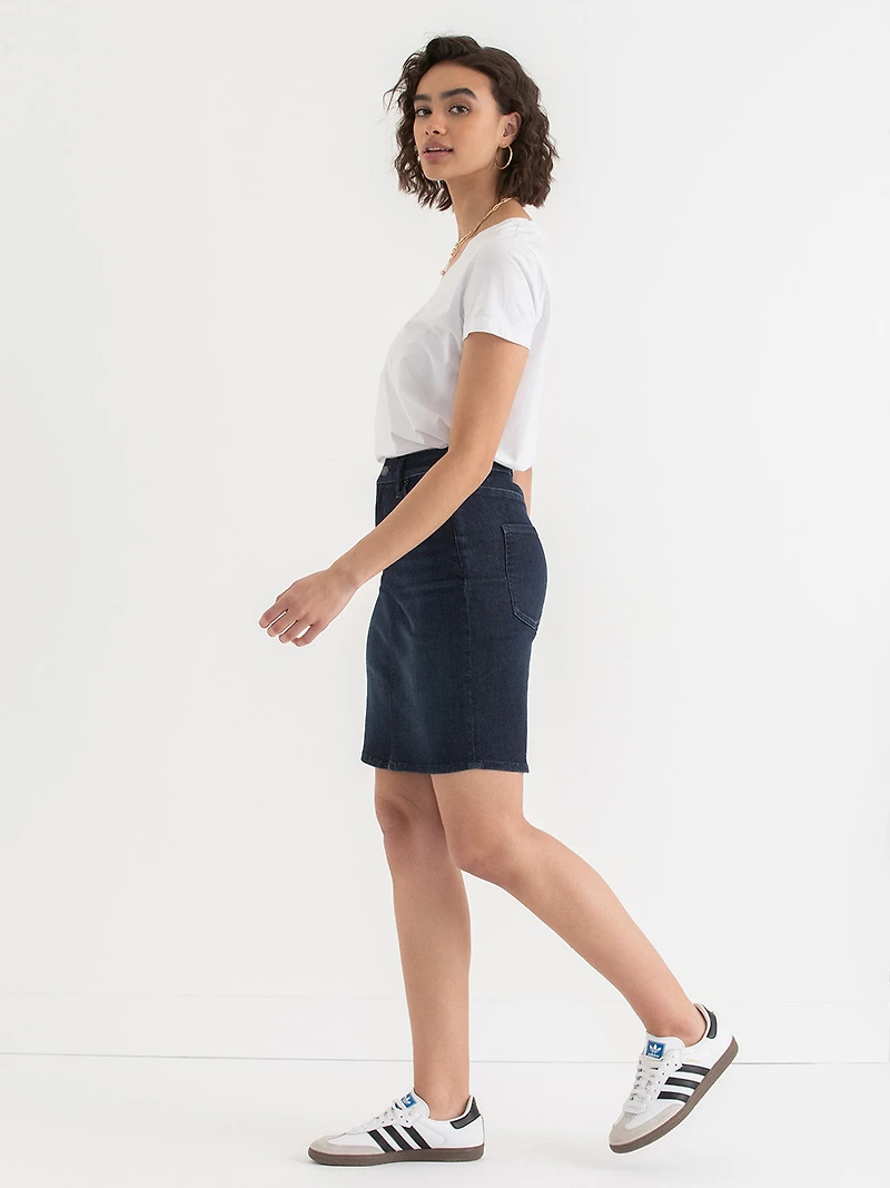 Denim Pencil Skirt Moonlight Blue