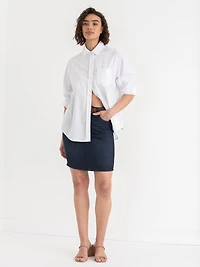 Denim Pencil Skirt Moonlight Blue