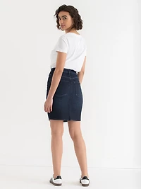Denim Pencil Skirt Moonlight Blue