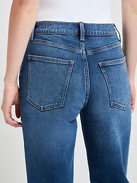 Lucy's 90s Straight Crop Jean Mid Wash