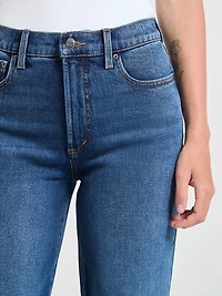 Lucy's 90s Straight Crop Jean Mid Wash