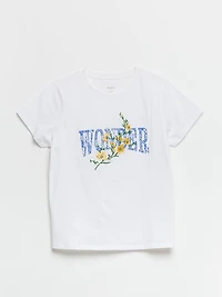 Relaxed Crew Neck T-Shirt Kentucky Blue Stripe