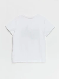 Relaxed Crew Neck T-Shirt Kentucky Blue Stripe