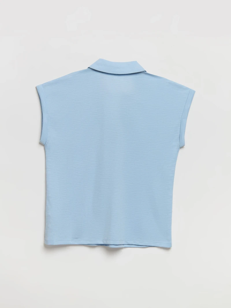 Johnny Collar Tee Kentucky Blue