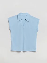 Johnny Collar Tee Kentucky Blue