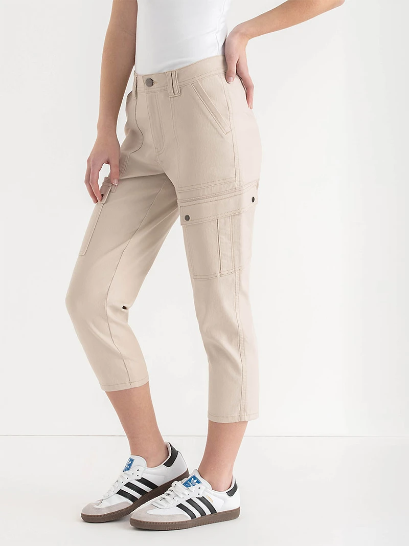Utility Capri Pant Stone