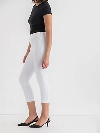 Audrey Skinny Crop Pant Microtwill White