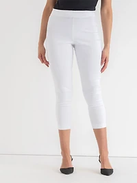 Audrey Skinny Crop Pant Microtwill White