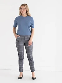 Syd Slim Ankle Pant Microtwill Salute Pattern
