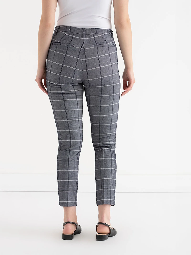 Syd Slim Ankle Pant Microtwill Salute Pattern