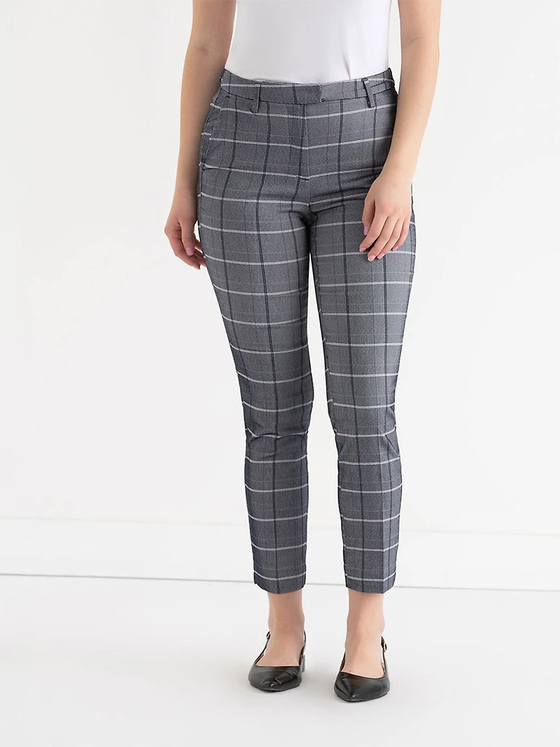 Syd Slim Ankle Pant Microtwill Salute Pattern