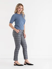 Syd Slim Ankle Pant Microtwill Salute Pattern