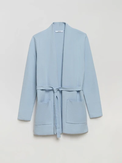 Belted Cardigan Kentucky Blue