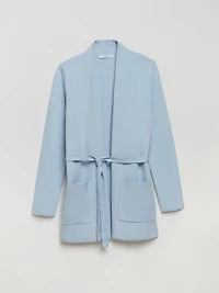 Belted Cardigan Kentucky Blue