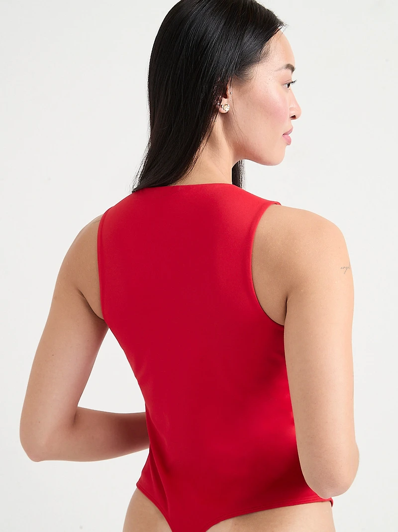 High Neck Sleeveless Bodysuit Pine Grove