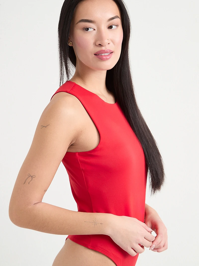 High Neck Sleeveless Bodysuit Pine Grove