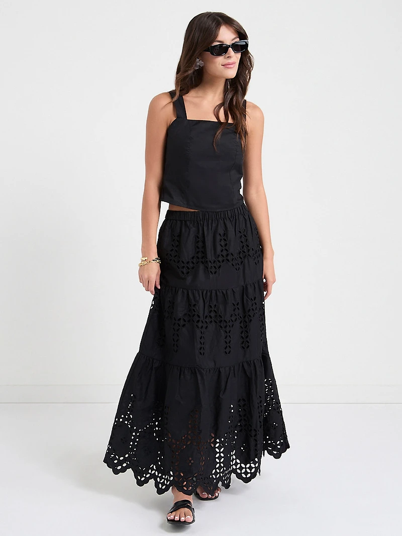 Square Neck Poplin Tank