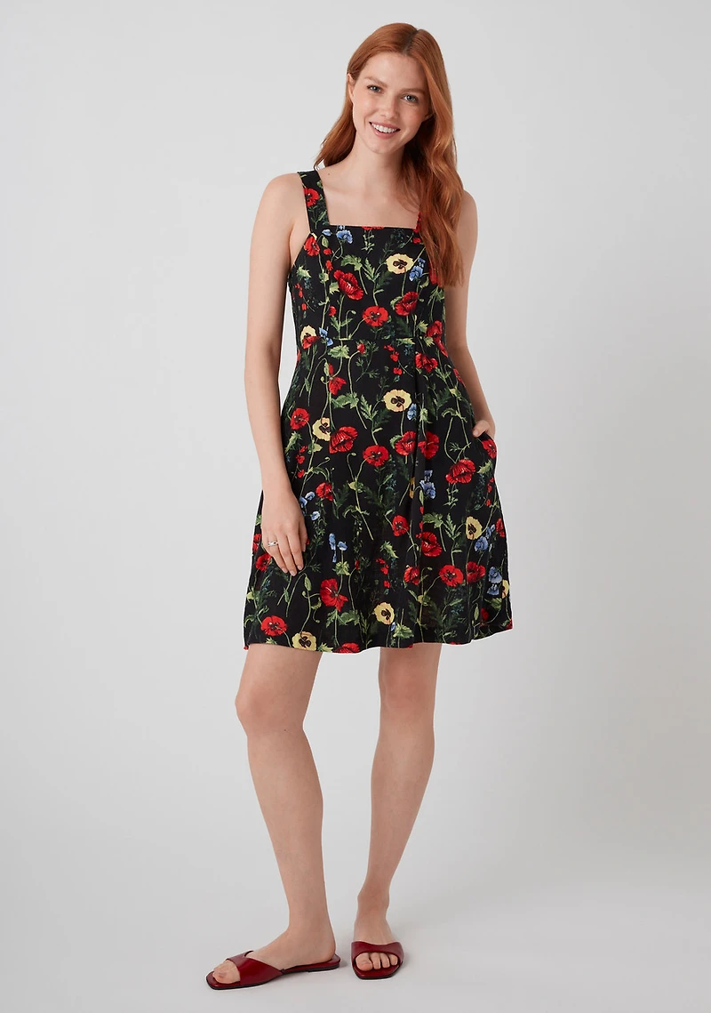 Empress Linen Blend Mini Dress