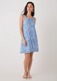 Linen Blend Empress Mini Dress