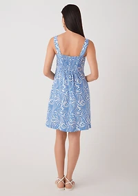 Linen Blend Empress Mini Dress