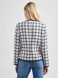 Boucle Braided Trim Blazer