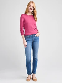 Cashmere Blend Boat Neck Pullover