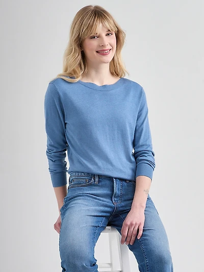 Cashmere Blend Boatneck Pullover