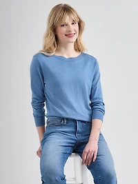 Cashmere Blend Boatneck Pullover