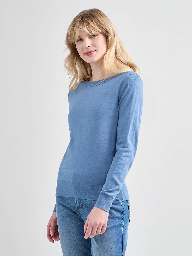 Cashmere Blend Boatneck Pullover