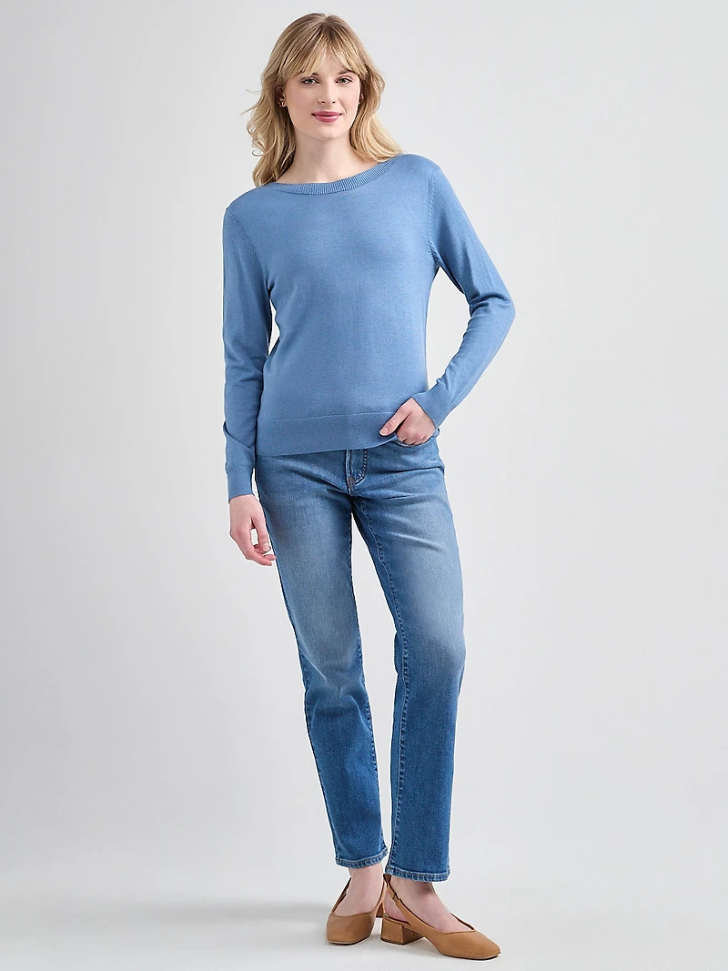 Cashmere Blend Boatneck Pullover