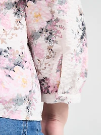 Cotton Blouse with 3/4 Sleeves