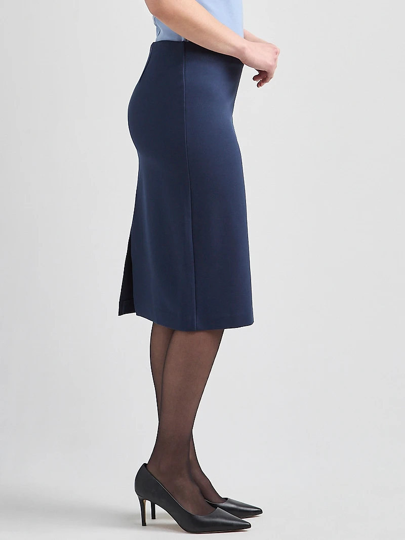 Long Ponte Pencil Skirt