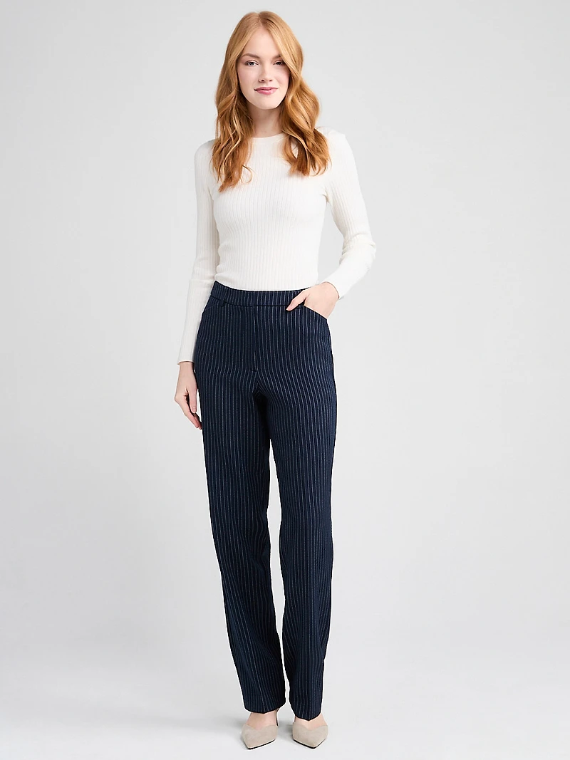 Tailored Relaxed Fit Straight Pant Pinstripe