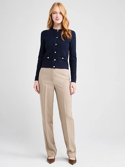 Tailored Relaxed Fit Straight Pant Teak