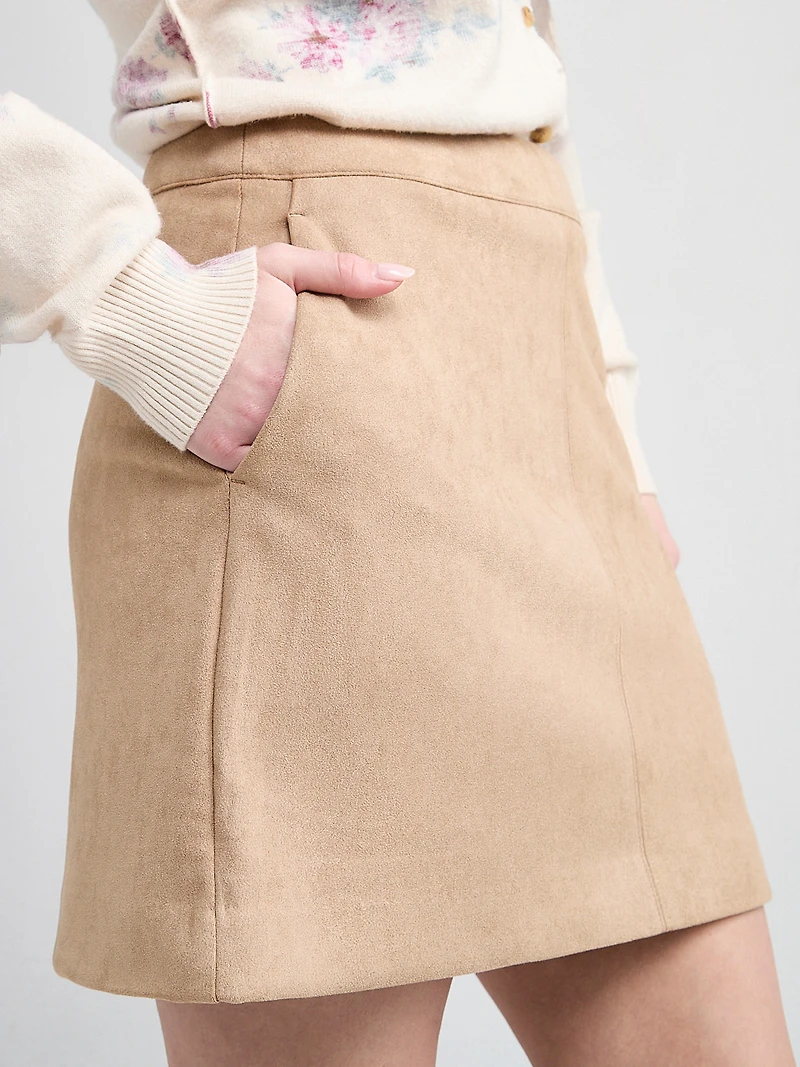 Mini Skirt with Slash Pockets