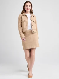 Mini Skirt with Slash Pockets