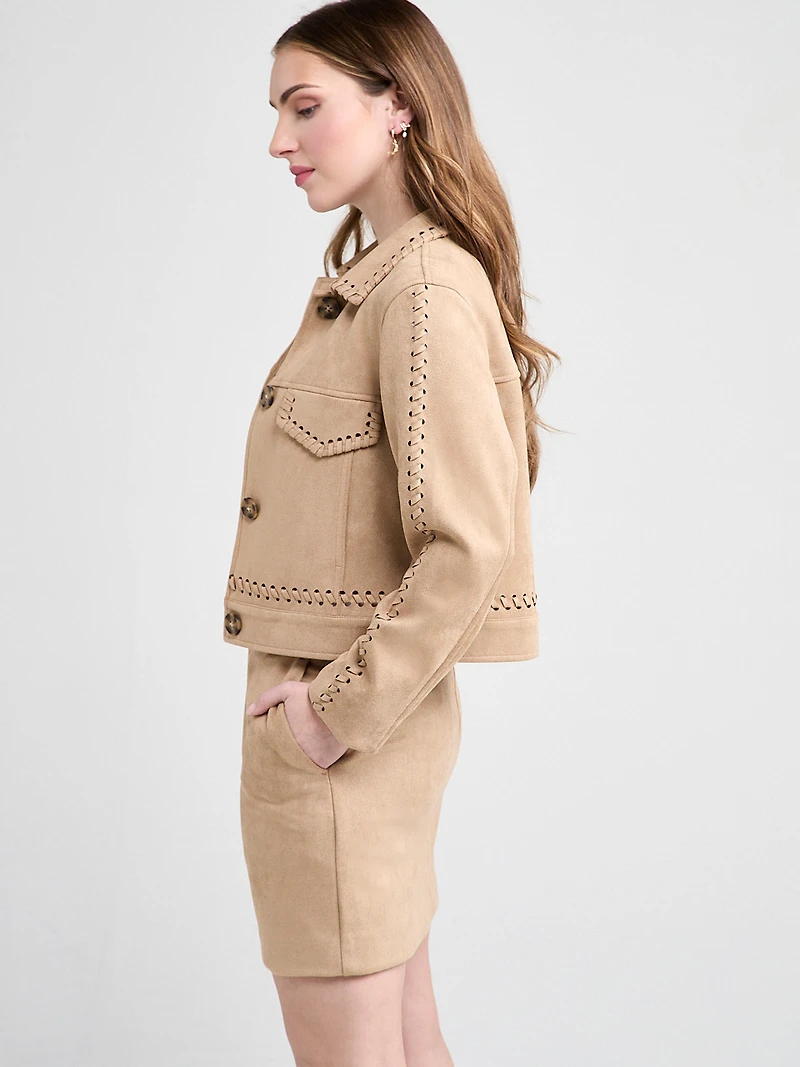 Mini Skirt with Slash Pockets