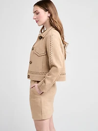 Mini Skirt with Slash Pockets