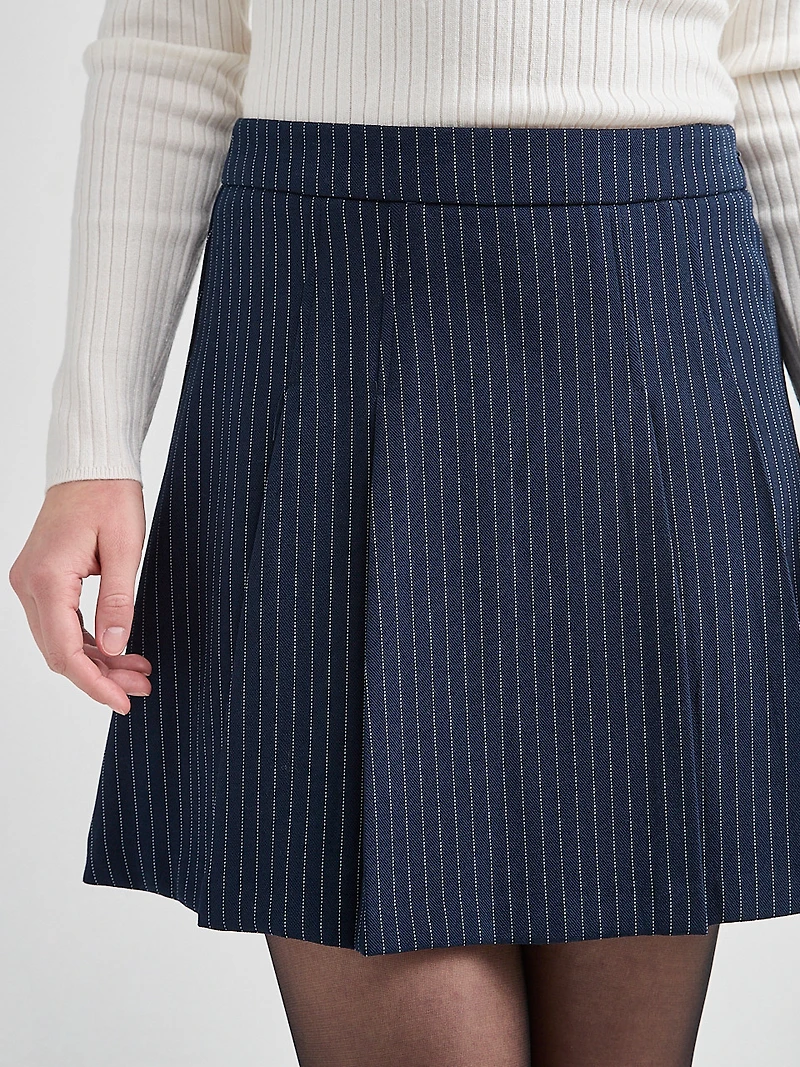 Pleated Tailored Skirt