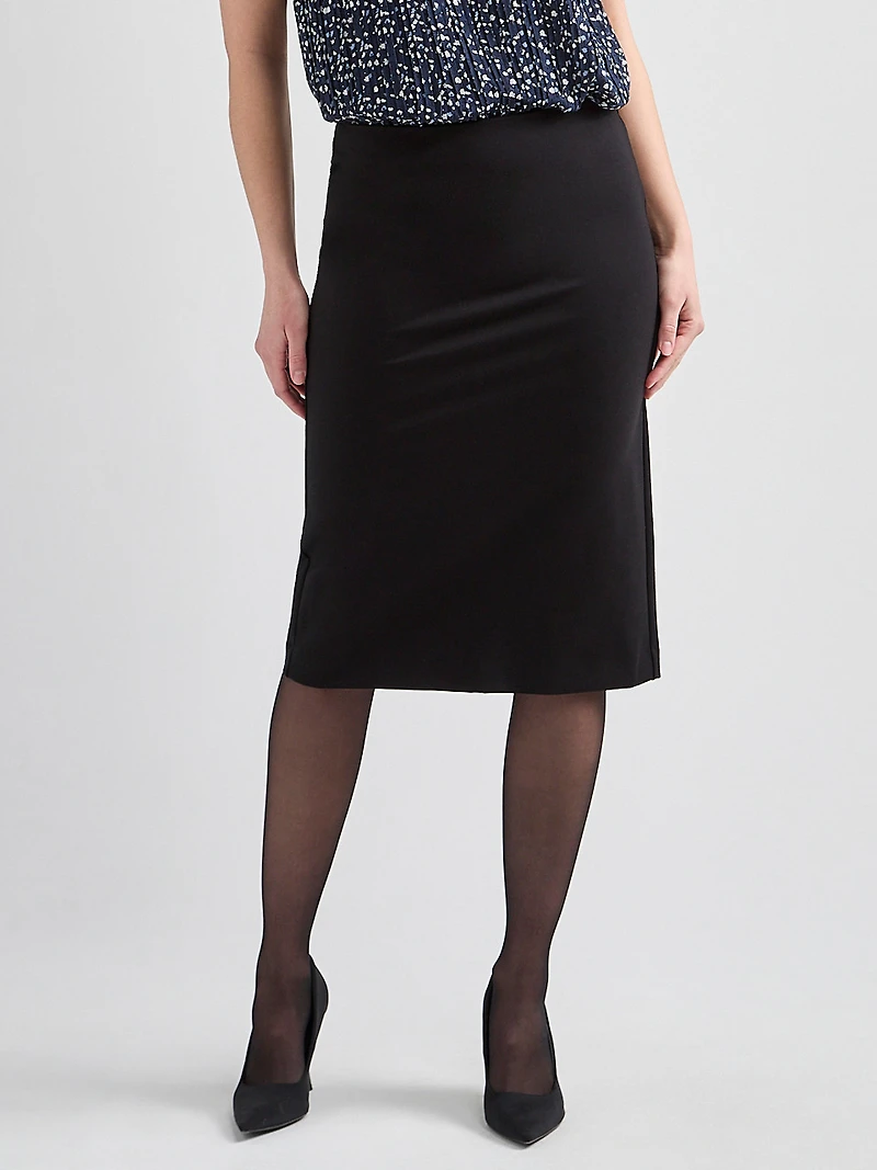 Ponte Long Pencil Skirt