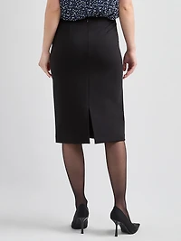 Ponte Long Pencil Skirt