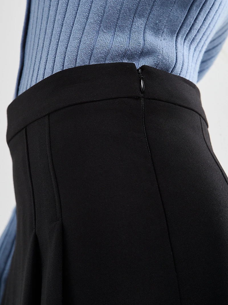 Tailored Pleated Skirt