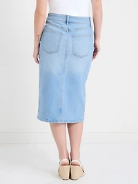 Denim Midi Skirt