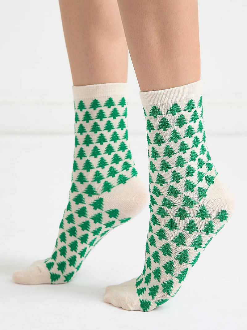 Black Rose Crew Socks
